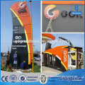 Outdoor standing double sided advertising pylon sign gas sign